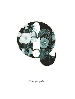 FLOWER ALPHABET Q