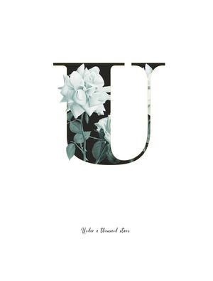 FLOWER ALPHABET U