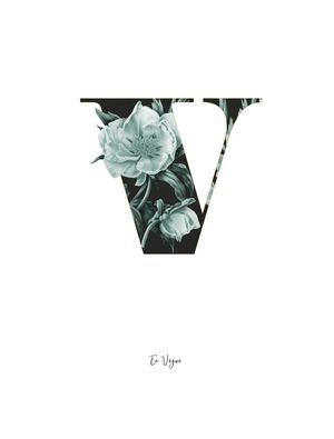 FLOWER ALPHABET V