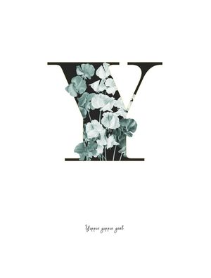 FLOWER ALPHABET Y