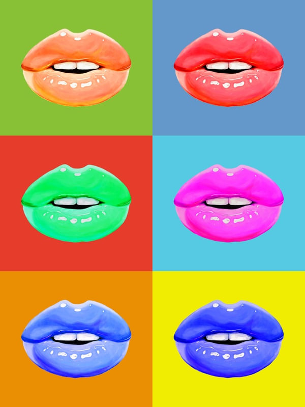 LÁBIOS COLORIDOS