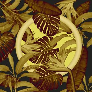 FOLHAS EM SÉPIA MONSTERA