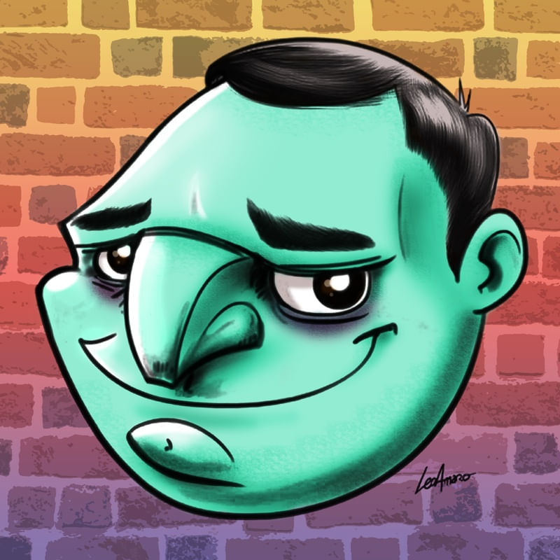 GREEN FACE ART