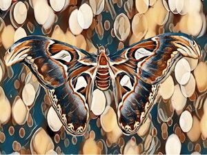 MARIPOSA FUNDO ABSTRATO