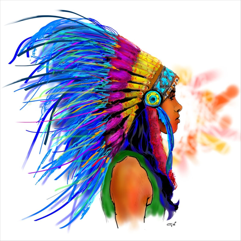 DAMA BUSTO APACHE