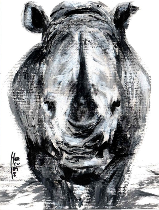 RHINOCEROS PAINTING