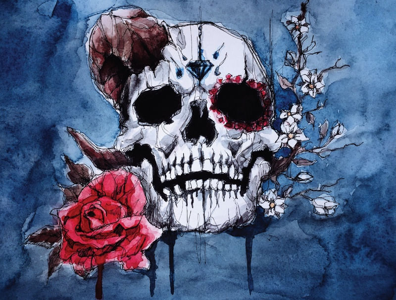 SUGAR SKULL - TURQUOISE