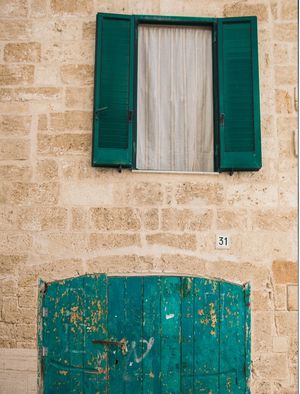 PORTA VERDE E JANELA VERDE