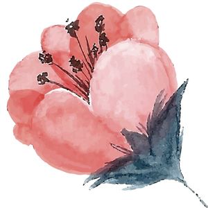 FLOR EM AQUARELA LINDA