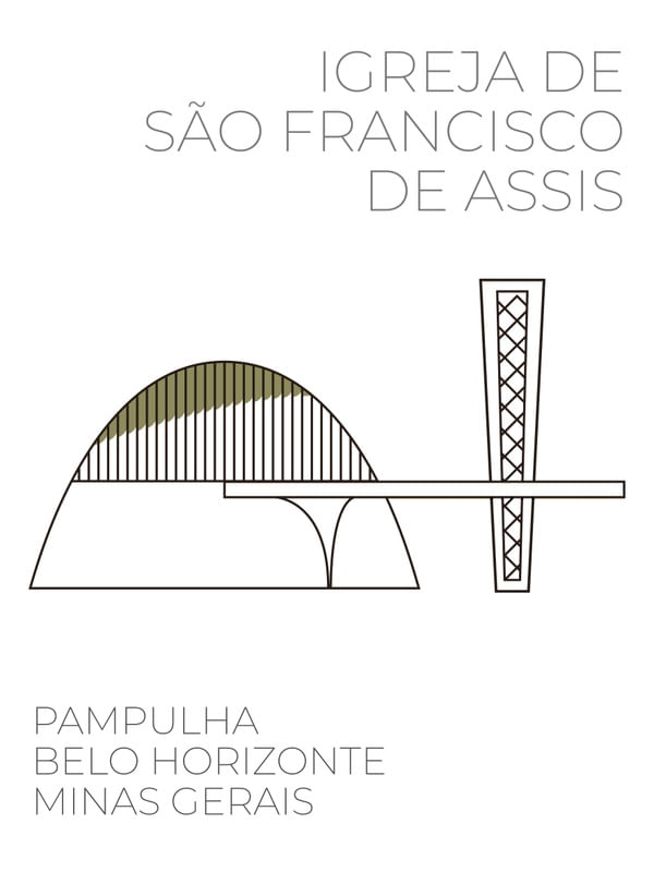 PAMPULHA BRANCO E PRETO