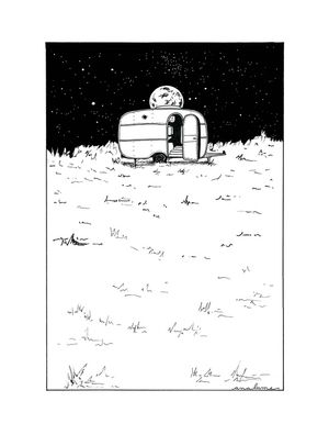 TRAILER IN THE MOON LIGHT