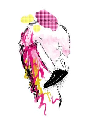 FLAMINGO ABSTRATO