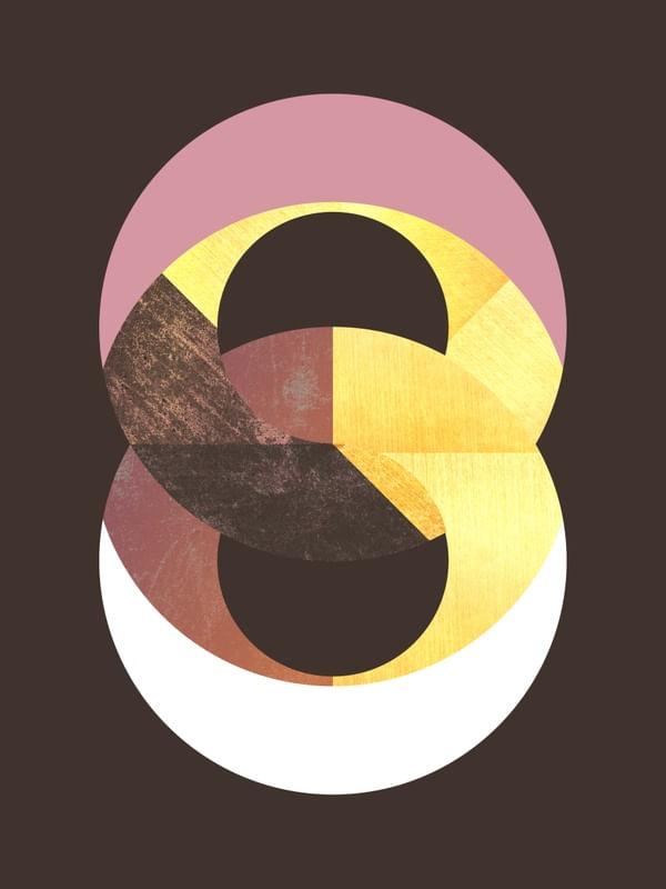 BLACK AND GOLD CIRCLE 28
