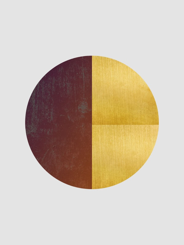 BLACK AND GOLD CIRCLE 12