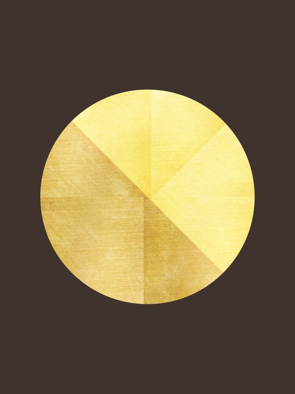 BLACK AND GOLD CIRCLE 22