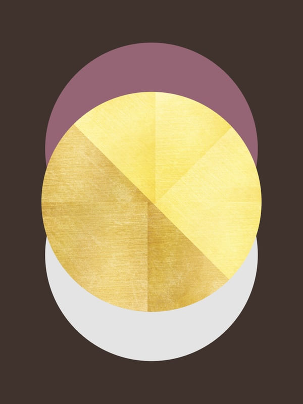 BLACK AND GOLD CIRCLE 25