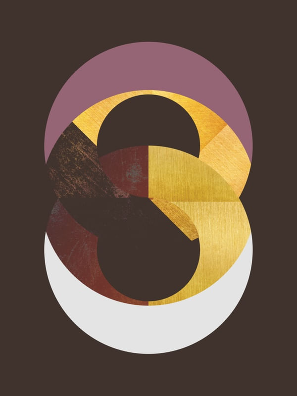 BLACK AND GOLD CIRCLE 26