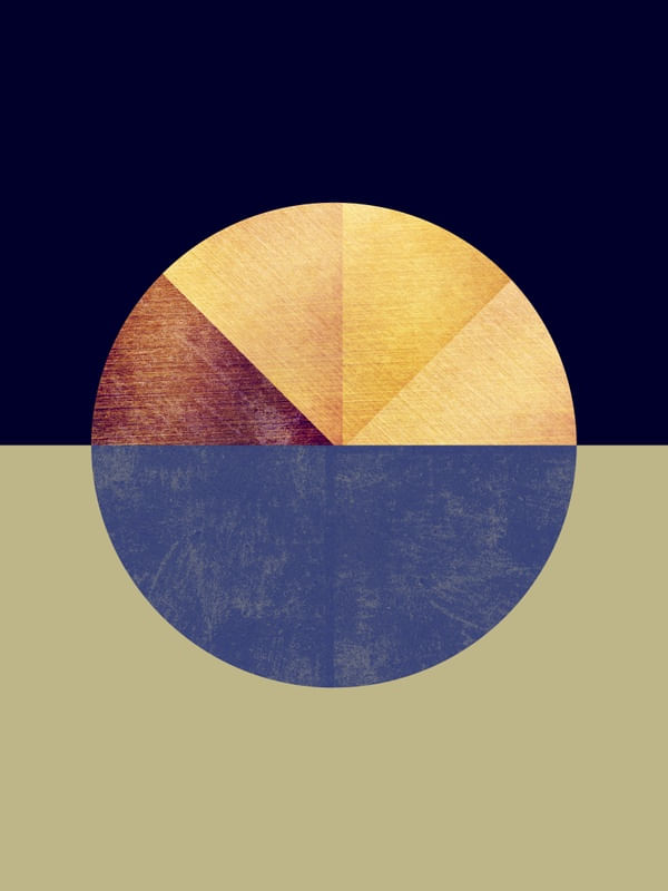 BLACK AND GOLD CIRCLE 55