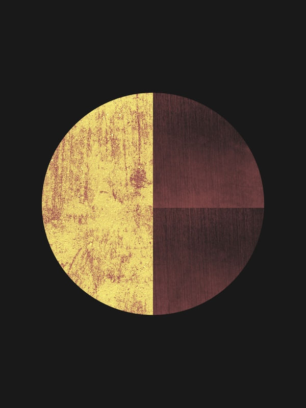 BLACK AND GOLD CIRCLE 40