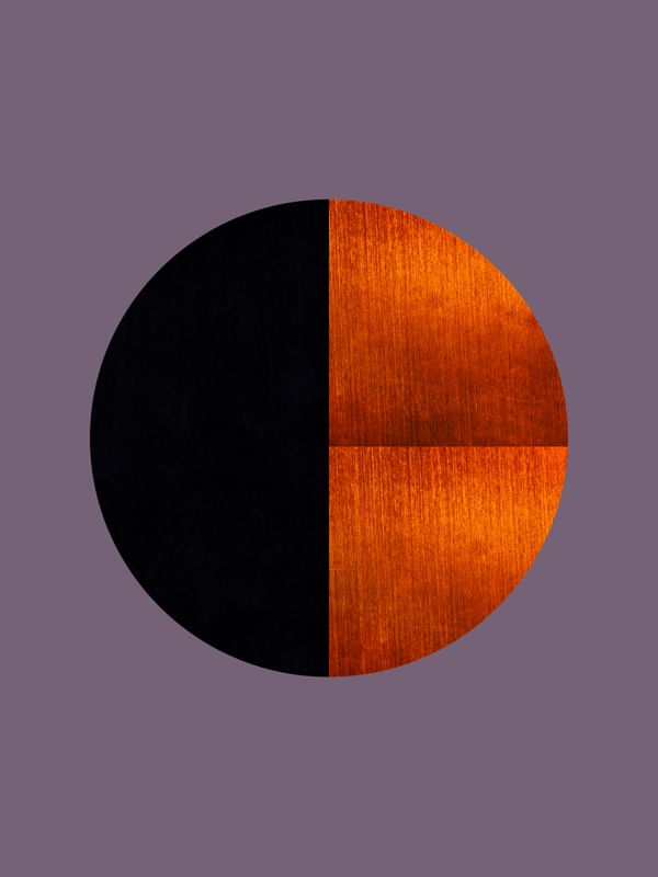 BLACK AND GOLD CIRCLE 36