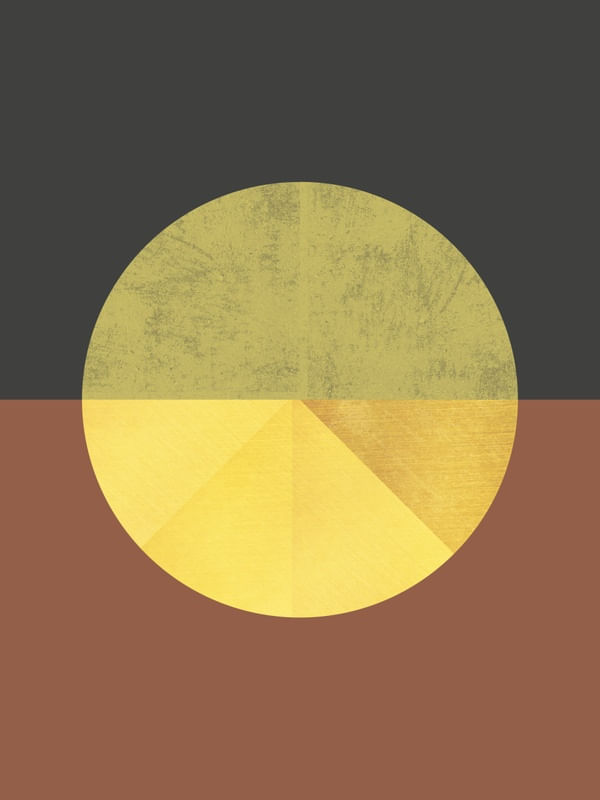 BLACK AND GOLD CIRCLE 53