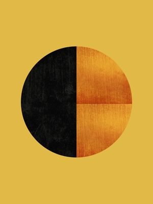 BLACK AND GOLD CIRCLE 37
