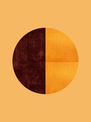 BLACK AND GOLD CIRCLE 38
