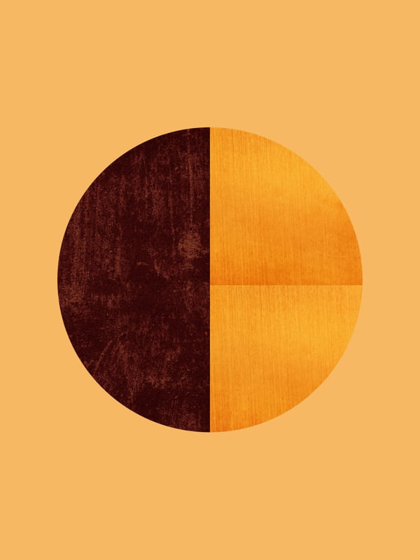 BLACK AND GOLD CIRCLE 38