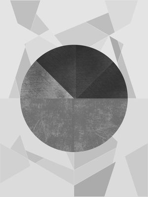 BLACK AND GOLD CIRCLE VITRAL 011