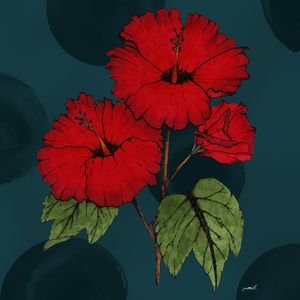 HIBISCOS NO AZUL III