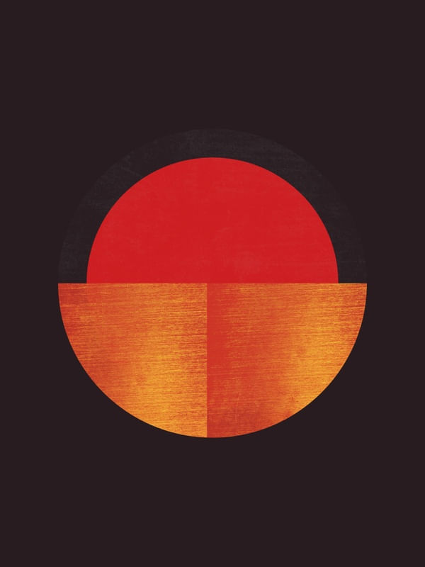 BLACK AND GOLD CIRCLE 50