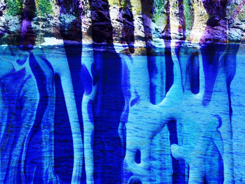 ABSTRATO MAR AZUL
