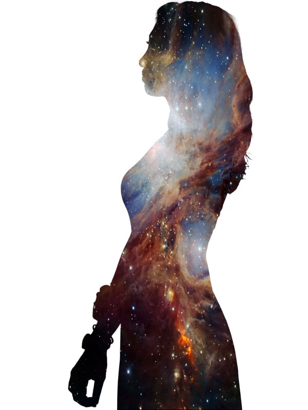 VESTIDO COR DE ESPAÇO