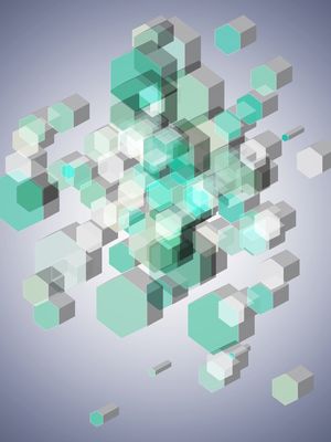 3D HEXAGON BACKGROUND