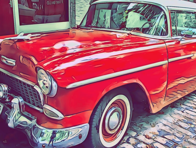 CARRO ANTIGO VERMELHO 01