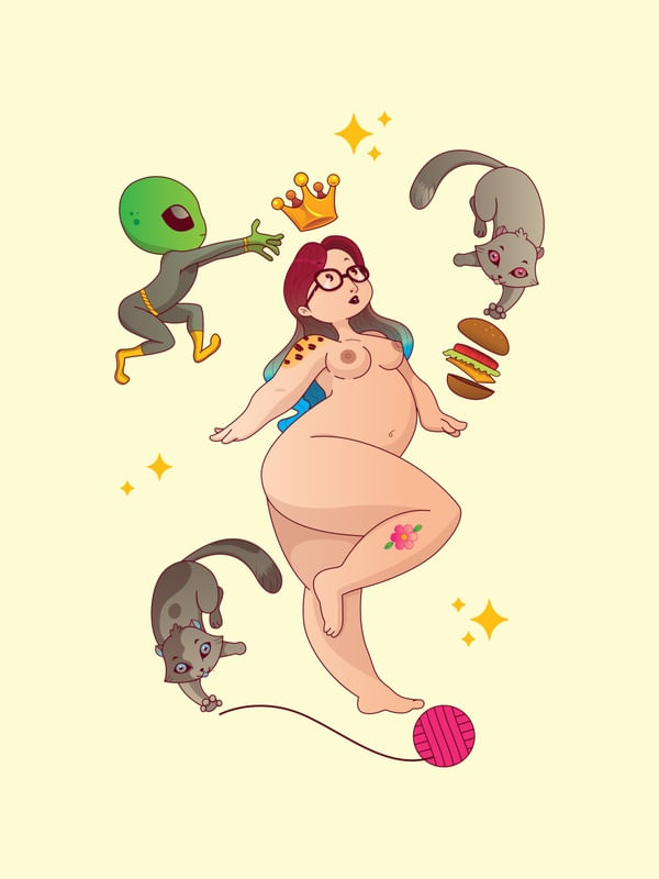 PLUS SIZE QUEEN AND ALIEN