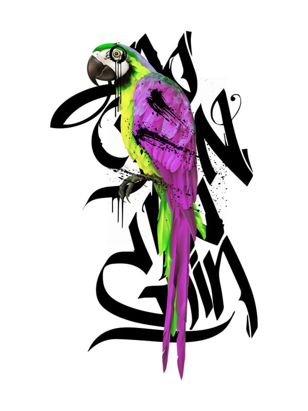 GRAFFITI PARROT