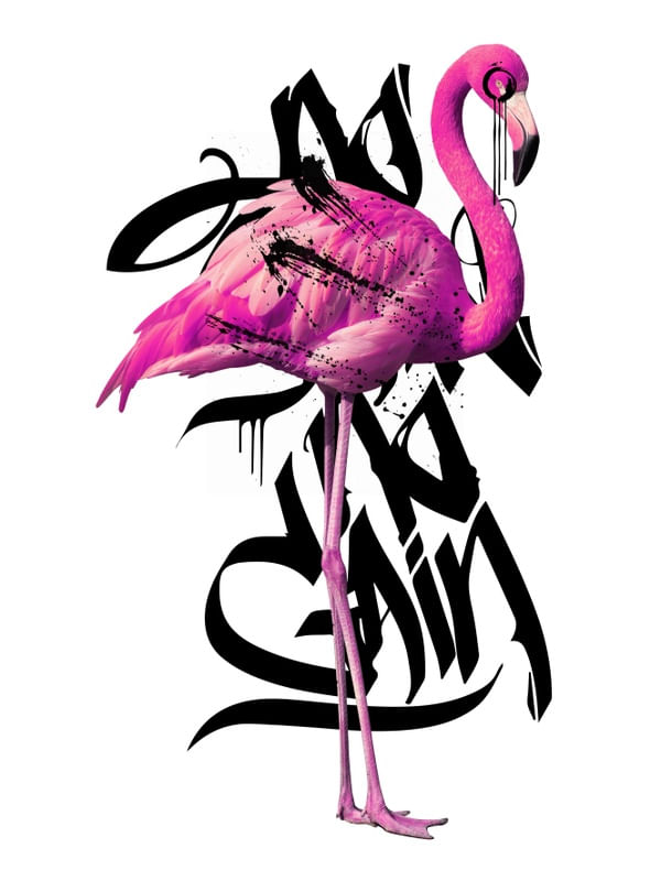 FLAMINGO GRAFFITTI