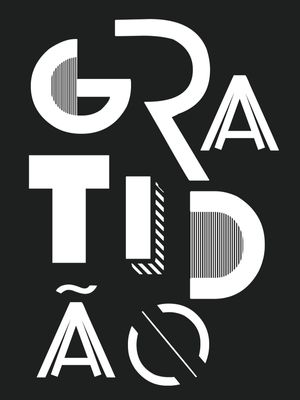 GRATIDÃO TIPOGRÁFICA
