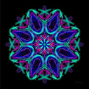 MANDALA EVOLUÇÃO DO PENSAMENTO NEON