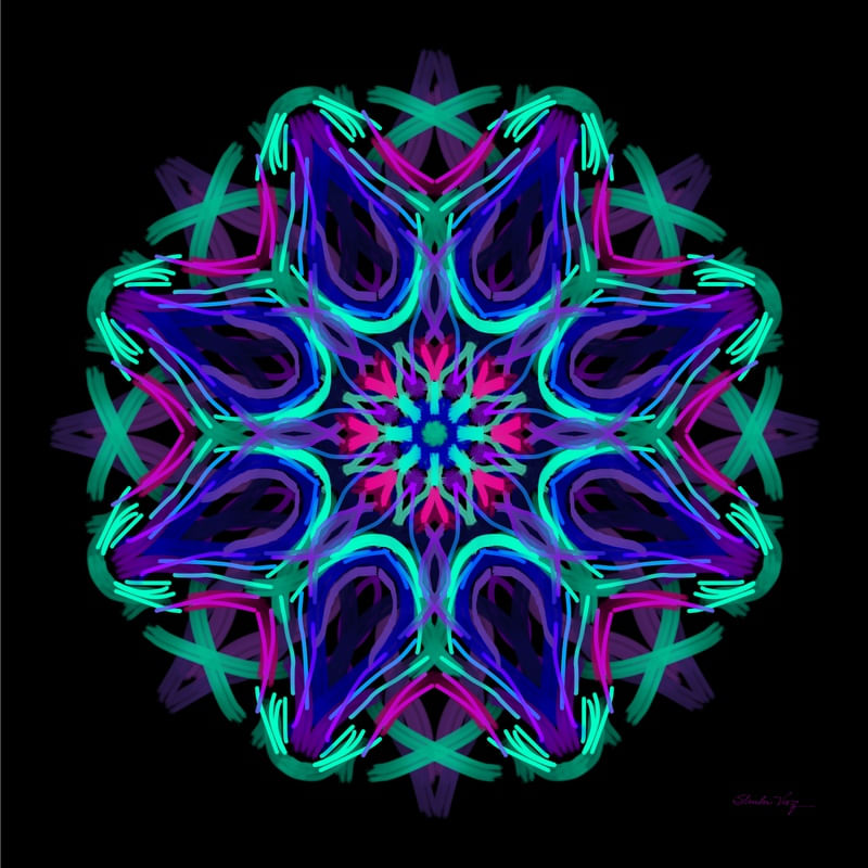 MANDALA EVOLUÇÃO DO PENSAMENTO NEON