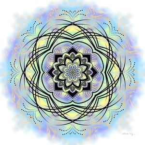 MANDALA JARDIM DE INVERNO COLORIDO