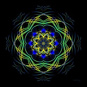 MANDALA JARDIM DE INVERNO NEON