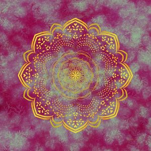 MANDALA LUZ DA PRIMAVERA VERMELHA