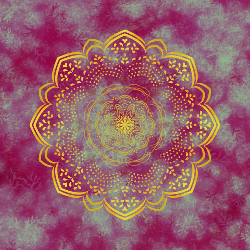 MANDALA LUZ DA PRIMAVERA VERMELHA