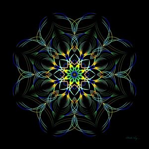 MANDALA TRAÇOS DA VIDA NEON
