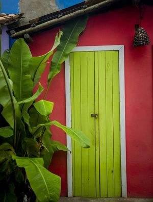 PORTA EM CASA COLORIDA
