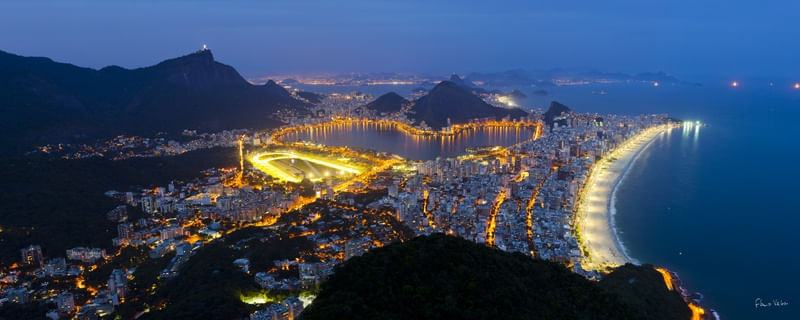 PAISAGENS CARIOCAS: ENTARDECER NA ZONA SUL CARIOCA VISTO DO ALTO DOS DOIS IRMÃOS, RIO DE JANEIRO