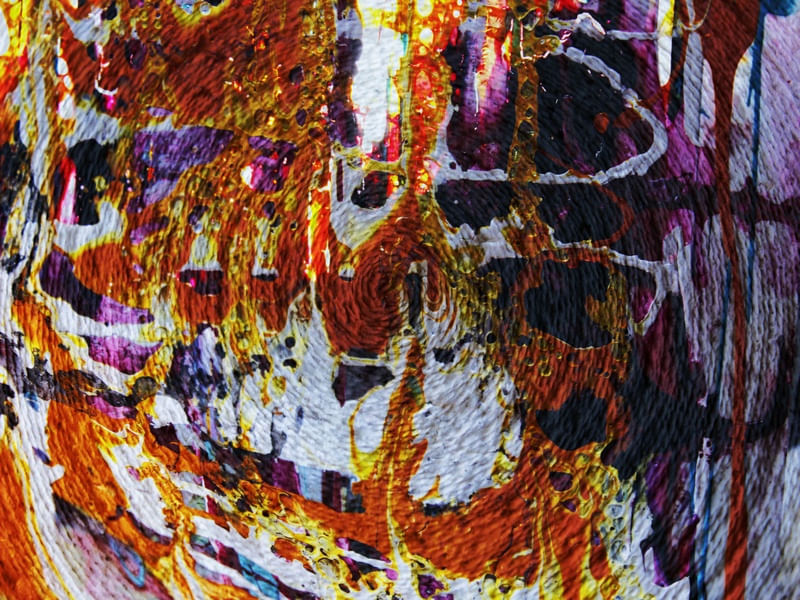 ABSTRATO NO BARBANTE 01 ARTISTA GLORIA RIMES