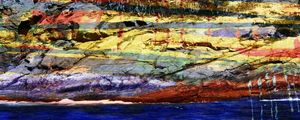 ABSTRATO REFLEXO DO SOL 07 PANORÂMICO ARTISTA GLORIA RIMES